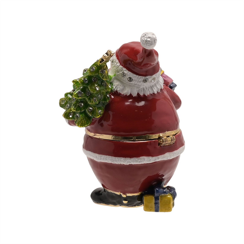 Santa Claus with Christmas Tree Jewellery Box