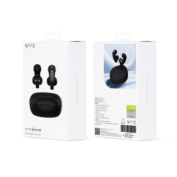 Wye Ultra Open-Earbuds Black
