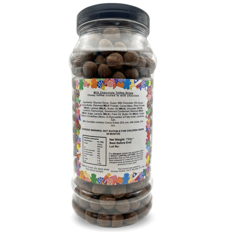 Chewing Nuts Retro Sweets Gift Jar Chewy Chocolate Toffee Pieces - 750g