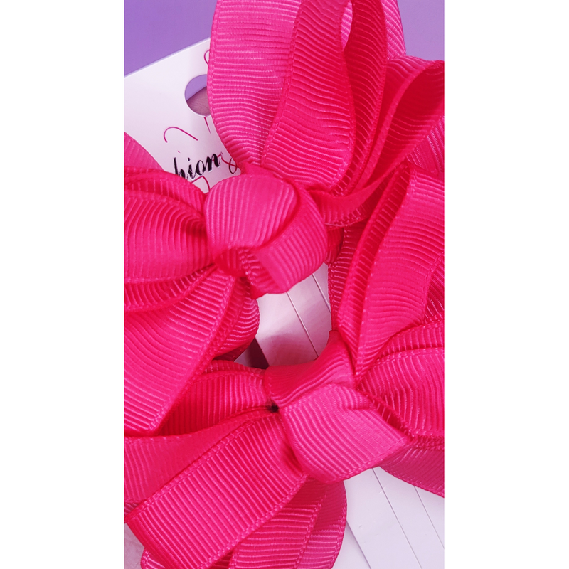 Pastel Hair Bow Clip Slide Bows Pack of 24