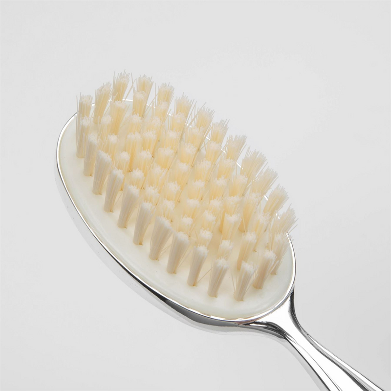 Silverplated Baby Brush & Comb - Teddy Design