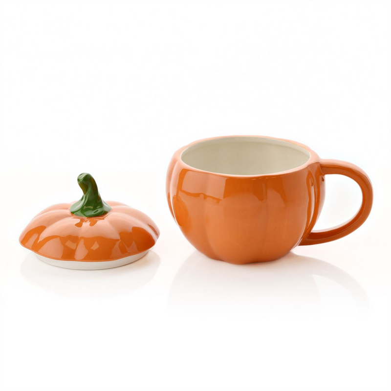 Pumpkin Mug with Lid