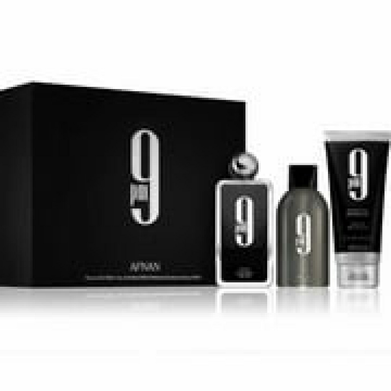 Afnan 9PM Gift Set (Eau De Parfum Spray 100ml  Shower Gel 150ml  Deodorant Spray 150ml)