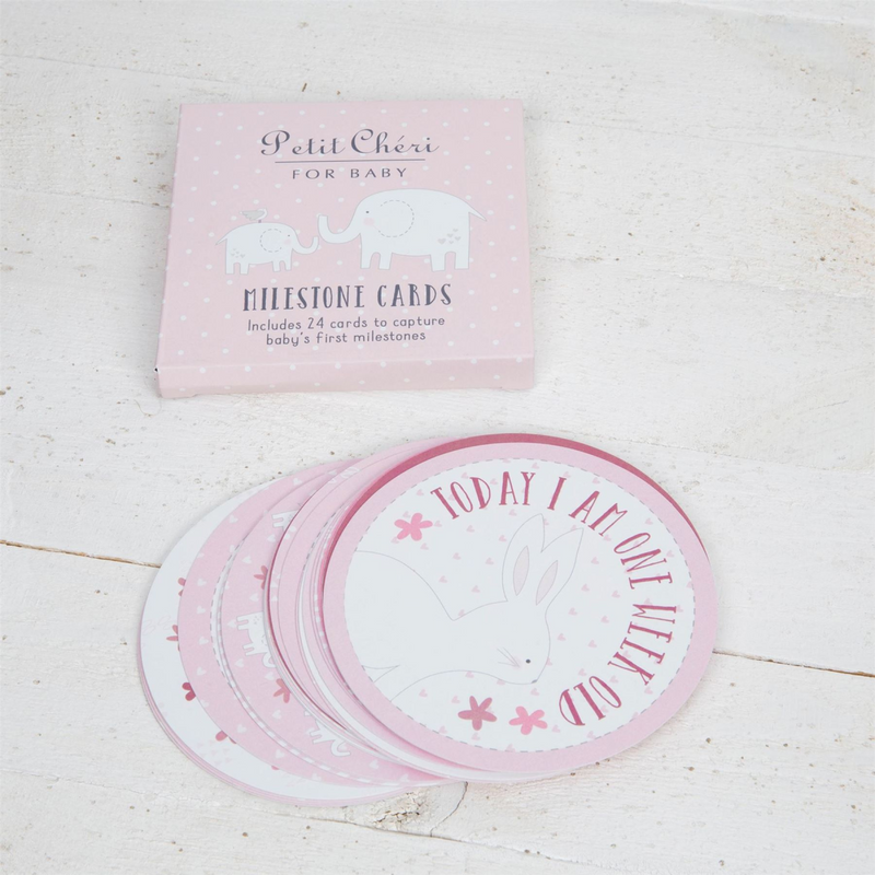 Petit Cheri Milestone Cards - Pink