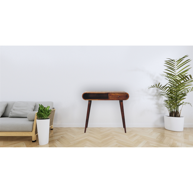 Artisan Furniture Solid Wood Chestnut London Open Console 90x80x45cm