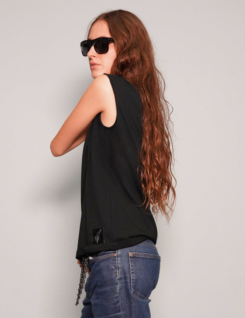 'We're Into Chaos' Vest in Black