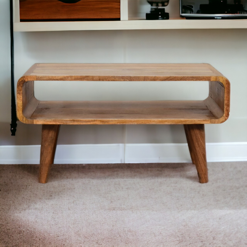 Artisan Furniture Solid Wood Open Oak-ish Media Unit