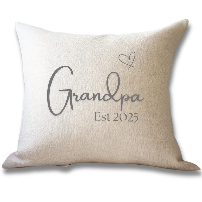 Grandpa Est. 2025 Cushion | Gift for Grandad