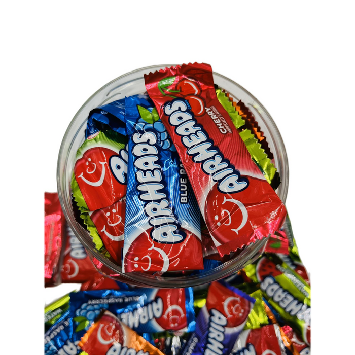 Simway Sweets Jar 720g - Mini Airheads - Individually Wrapped American Sweets - Approximately 56 Pieces
