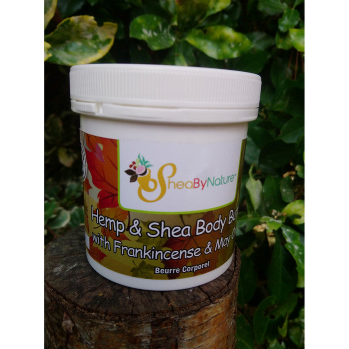 Hemp Shea Butter Body Butter with Frankincense and May Chang Oils. Intensive Therapy for Very Dry Skin with  Unrefined Shea Butter and Hemp oil 250g