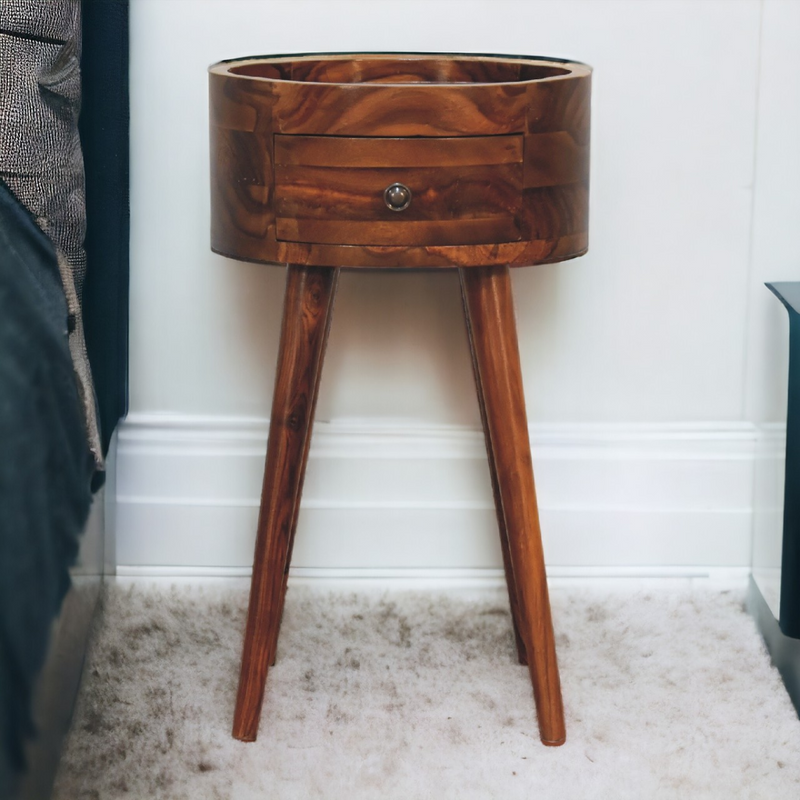 Artisan Furniture Solid Wood Alina Honey Bedside
