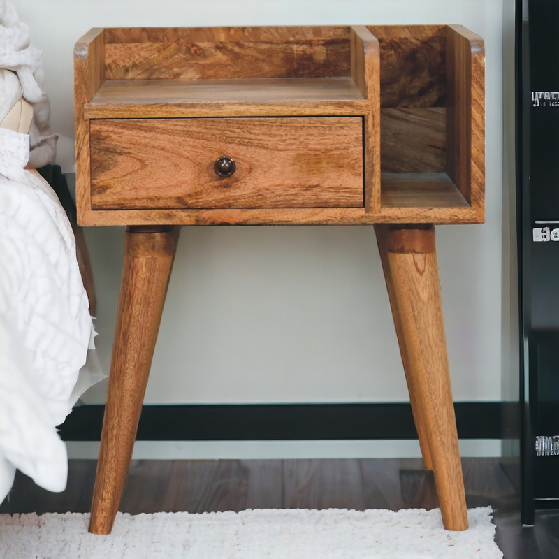 Artisan Furniture Solid Wood Oak-ish Collective Bedside