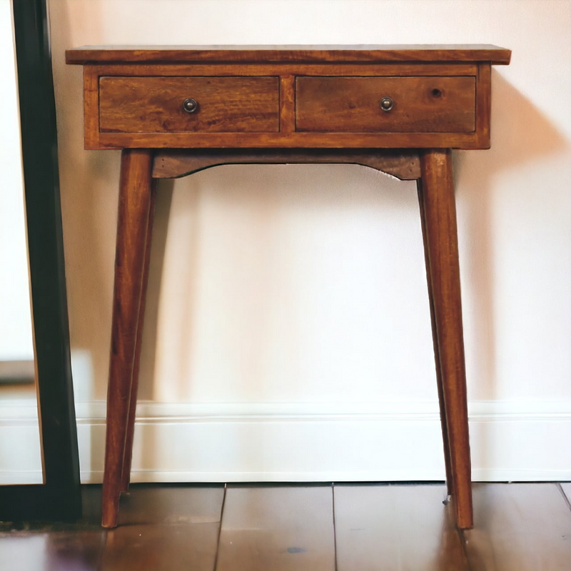 Artisan Furniture Solid Wood Mini Chestnut Hallway Console
