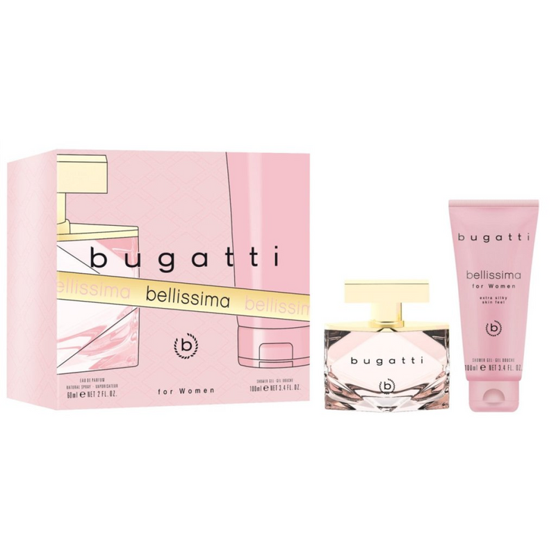 Bugatti Bellissima For Women Gift Set (Eau De Parfum Spray 60ml  Shower Gel 100ml) (New)