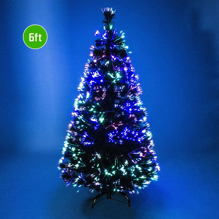 6FT (180CM) FIBRE OPTIC GREEN TREE