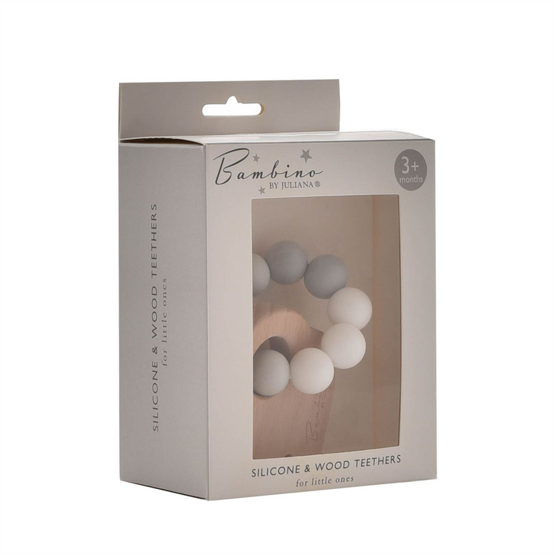 Bambino Elephant Teething Toy Grey