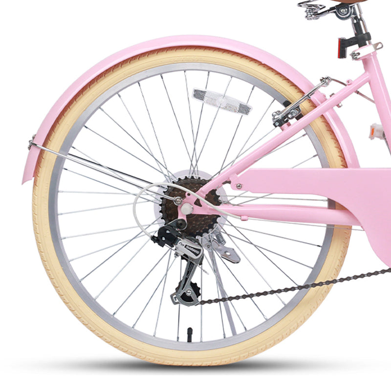 Glerc 24 Inch Beach Cruiser Hybrid Kids Bike - Missy
