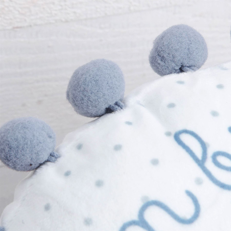 Petit Cheri Round Cushion - Blue