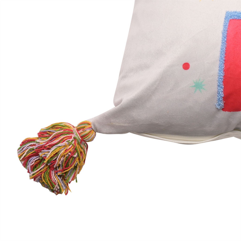 HoHoHo Cushion with Tassels