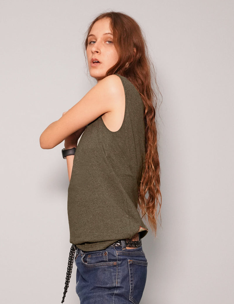 'Saint' T-Shirt in Khaki