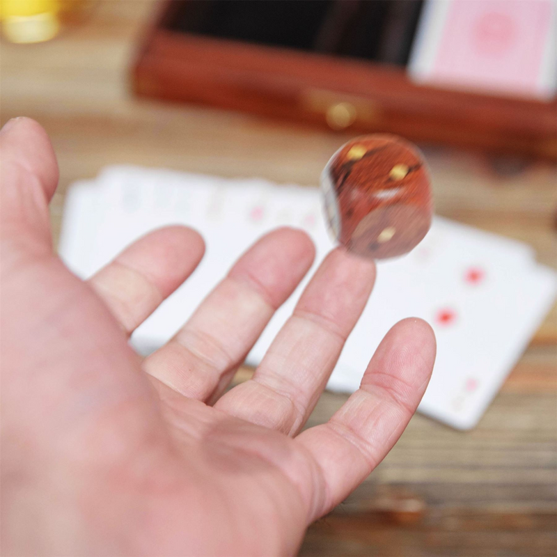 Harvey Makin Wooden Games Set  - Cards with Dice