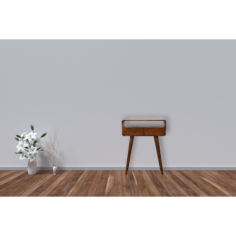 Artisan Furniture Solid Wood Mini Chestnut Console Table