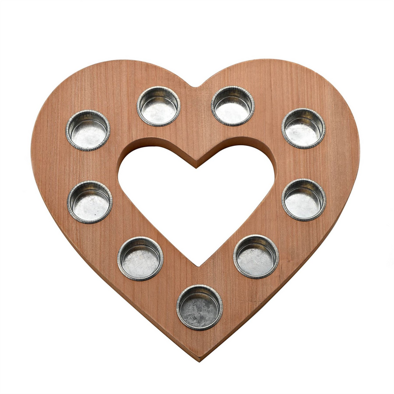 Moments Large Heart Shaped Multiple Tea Light Holder 35cm