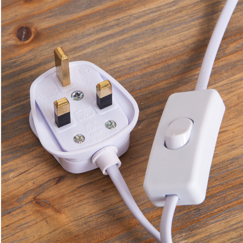 Pink & Cream Table Lamp with Pink Cotton Shade