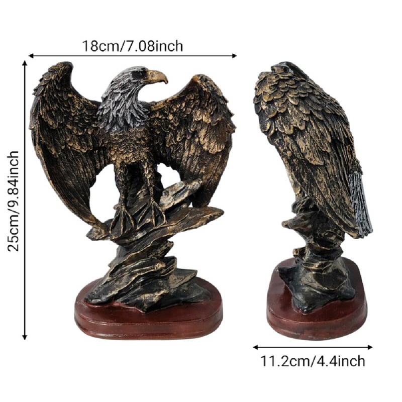 Eagle Statue Eagle Figurine Family Statue for Home Desk Bookshelf Art Ornament