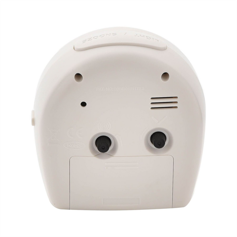 Wm. Widdop Round Alarm Clock Light, Snooze, Sweep - White