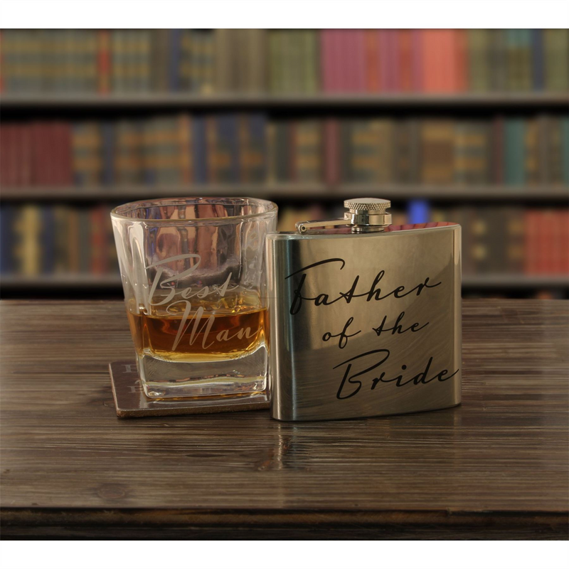 Amore Whisky Glass & Coaster Father of the Bride