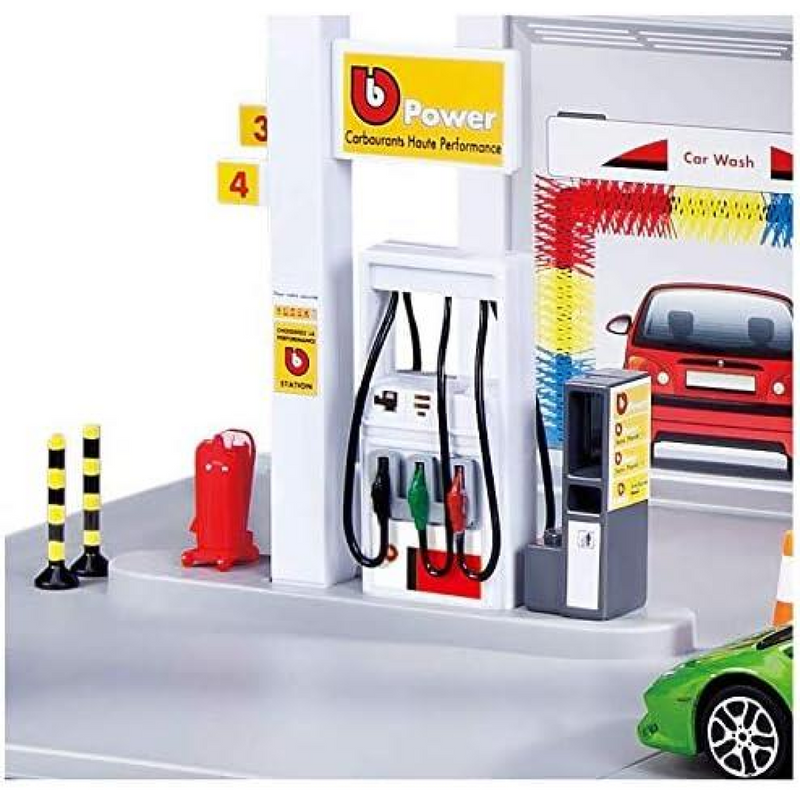 BBurago Street 1:43 Fire Service Filling Station + 1 Vehicle Car