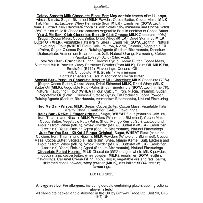 Valentines Novelty Chocolate Gift - Husband