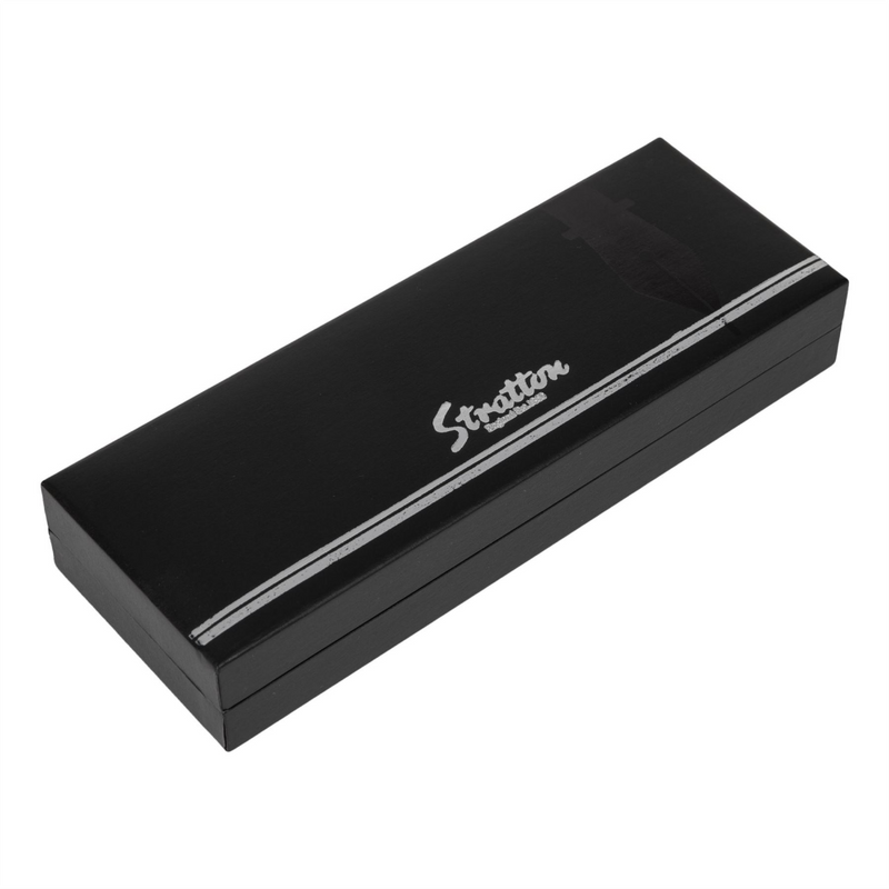 Stratton Ballpoint Pen - Silver & Rose