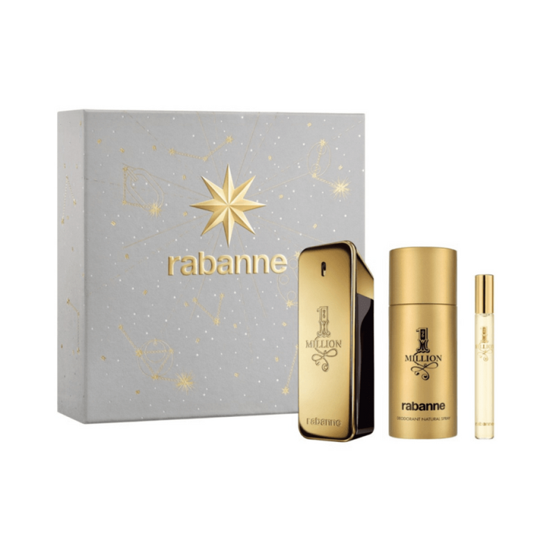 Paco Rabanne 1 Million Gift Set (Eau De Toilette Spray 100ml  Deodorant Spray 150ml  Eau De Toilette Spray 10ml)