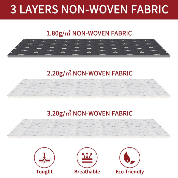 VINSANI 3pc DELUXE STORAGE BAGS GREY STAR 0000329