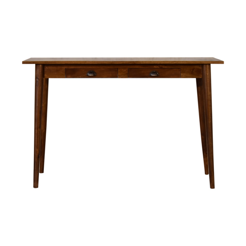 Artisan Furniture Solid Wood 2 Drawer Chestnut Writing Desk