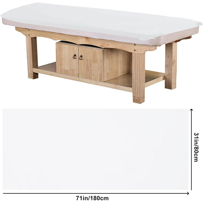 Disposable Massage Bed Face Covers, Non-Woven Fabric of Beauty Chair Sheets, Oil-Waterproof Spa Bed Sheets for Beauty Salon, Hotels, Tattoo