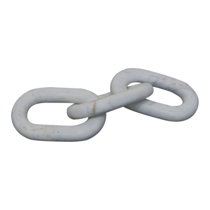 Artisan Furniture Home Decor Accessories - Decorative Marble Chain, White