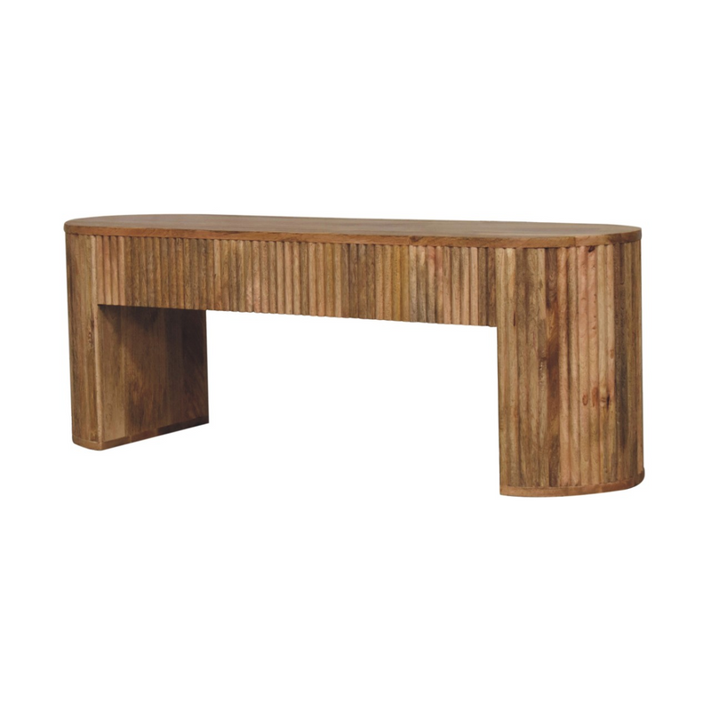 Artisan Furniture Solid Wood Soba Straight Media Unit, Beige