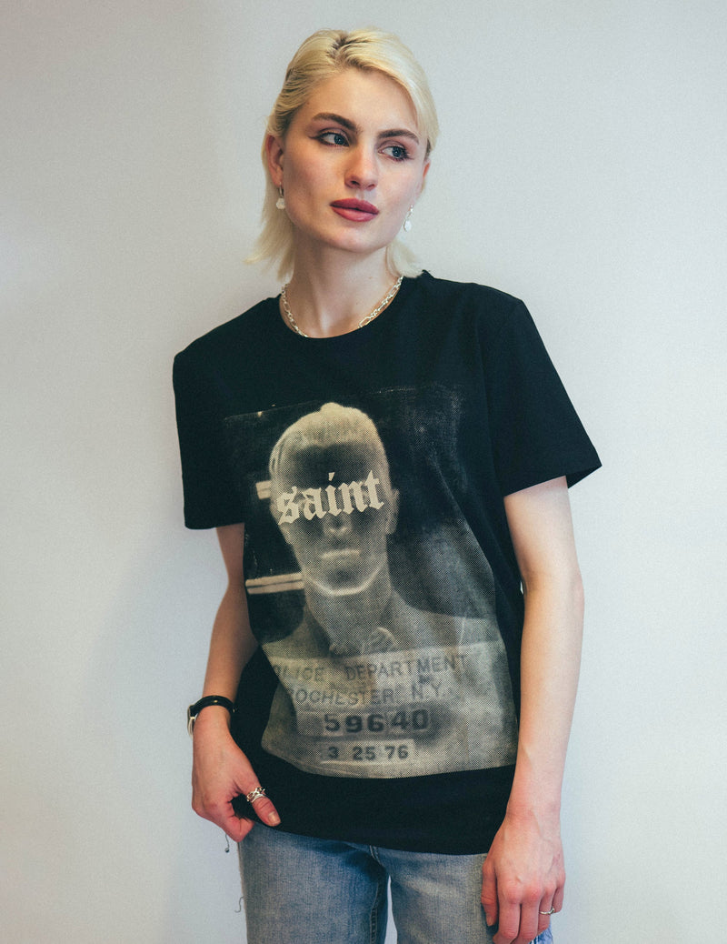 'Saint' T-Shirt in Black