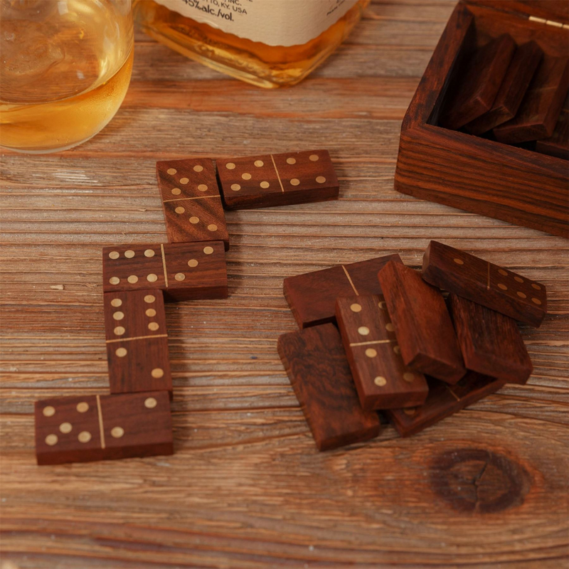 Harvey Makin Dominoes In Wooden Box