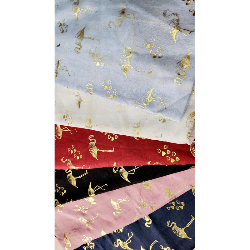 Love Hearts Flamingo Shimmer Scarf Pack of 12