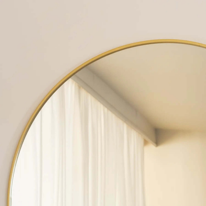 Akiko- Full Length Gold Metal Arched Mirror - 200cm x 120cm