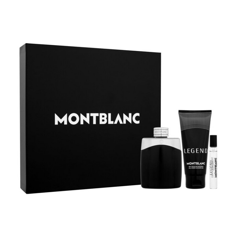 Montblanc Legend Gift Set (Eau De Toilette Spray 100ml  Shower Gel 100ml  Eau De Toilette Spray 7.5ml)