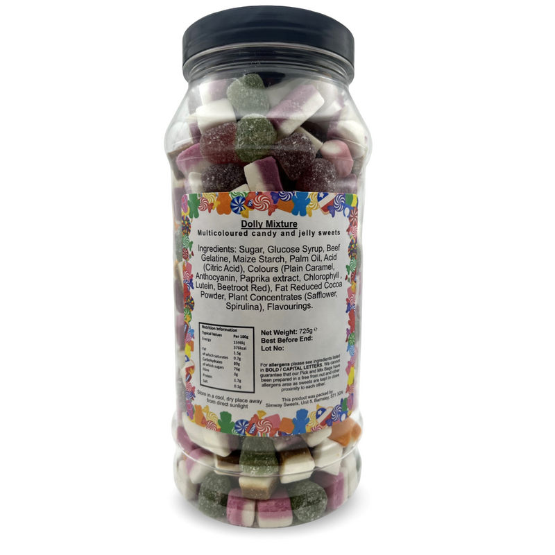 Dolly Mixtures Retro Sweets Gift Jar - 725g