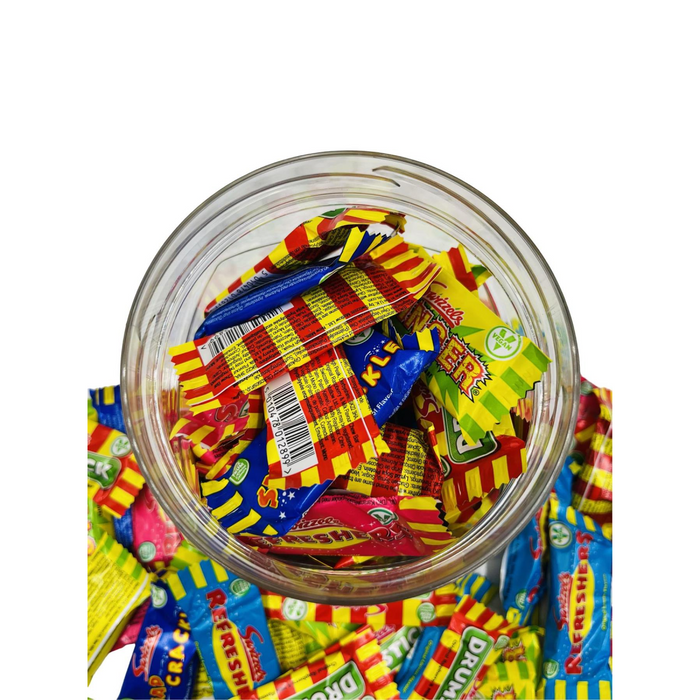 Simway Sweets Jar 615g - Swizzels Mini Bars Mix - Individually Wrapped Sweets - Approximately 56 Pieces