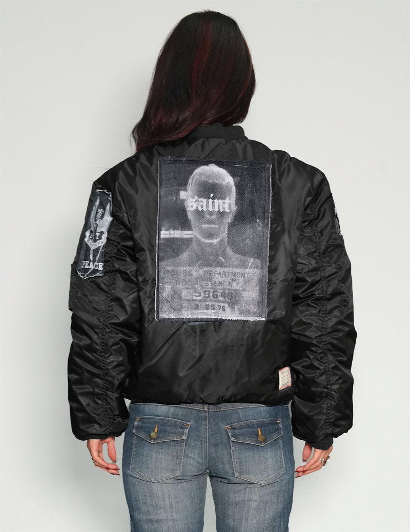 MA-1 Patched Bomber in Black