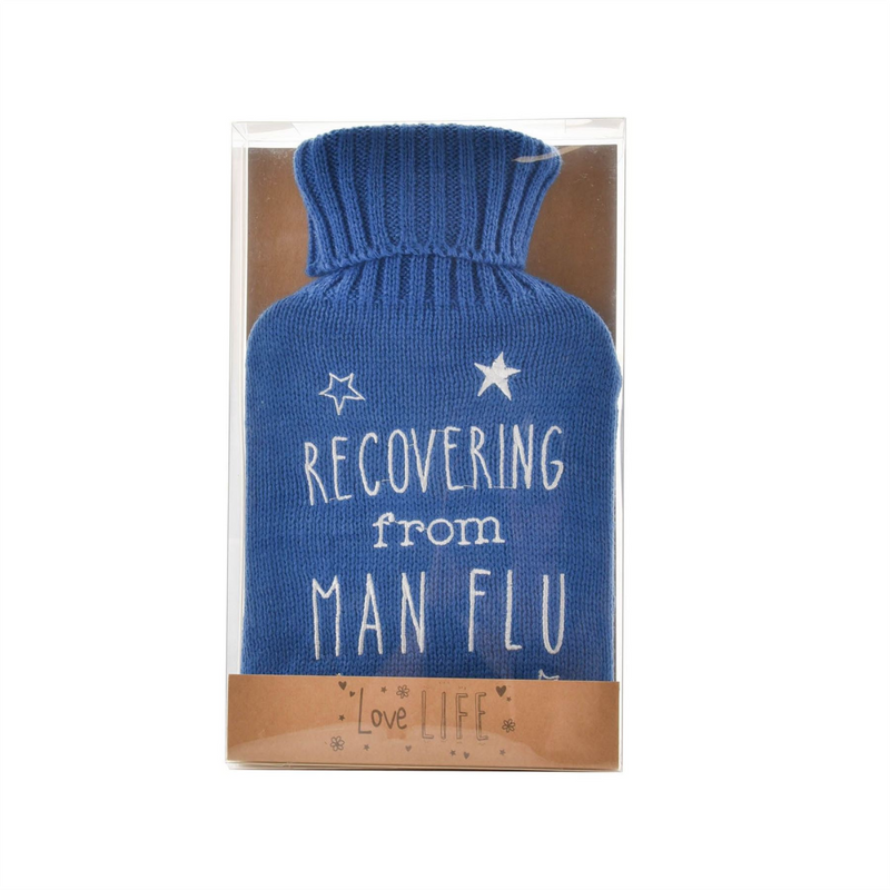 Love Life Hot Water Bottle - Man Flu