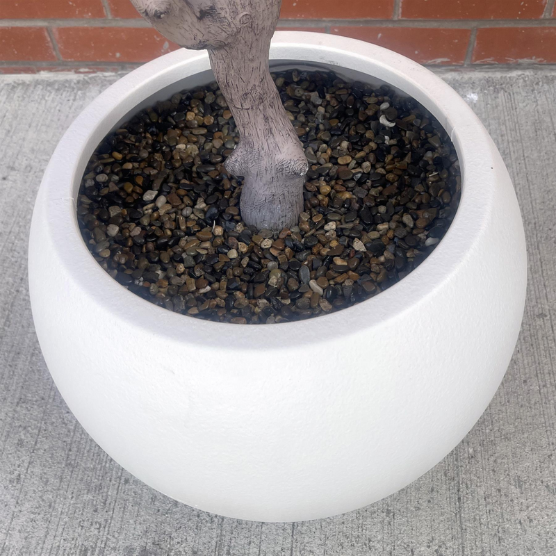 200cm XXL Artificial Olive Tree with Decorative Planter